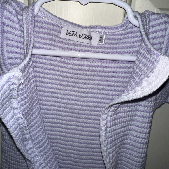 Waffle knit footie 💜 - Picture 3 of 3